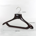 Custom Brand Extra Wide Shoulder Non Slip Pants Bar Beech Wood Suit Hanger for Cloth